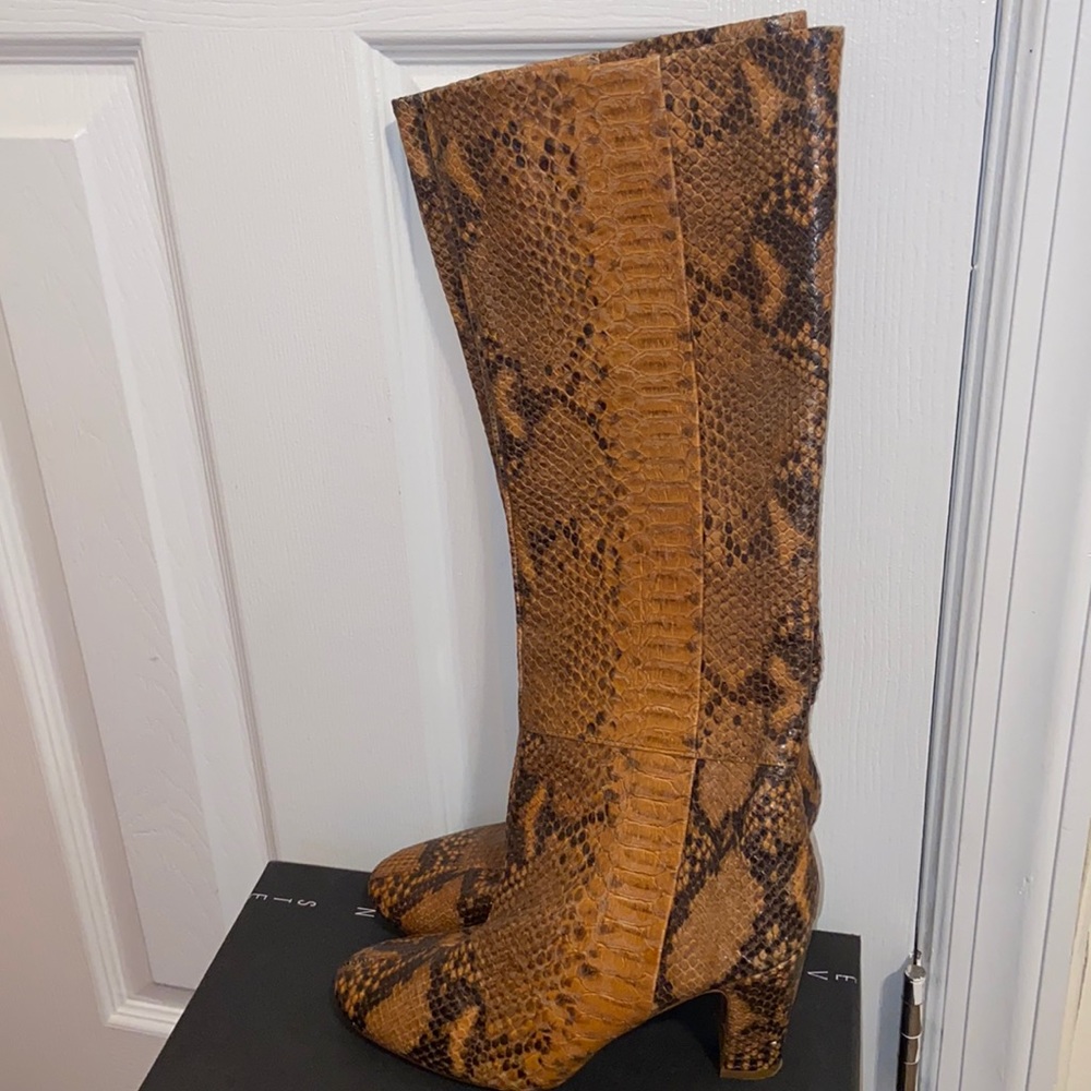 Zara snake skin boots